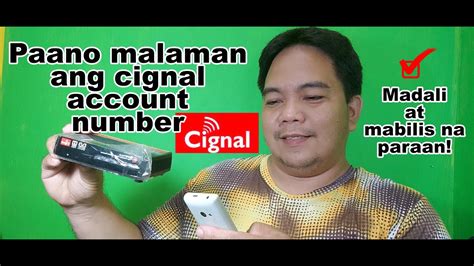 how to retrieve cignal account number|How To Check Your CCA Number In Cignal Settings.